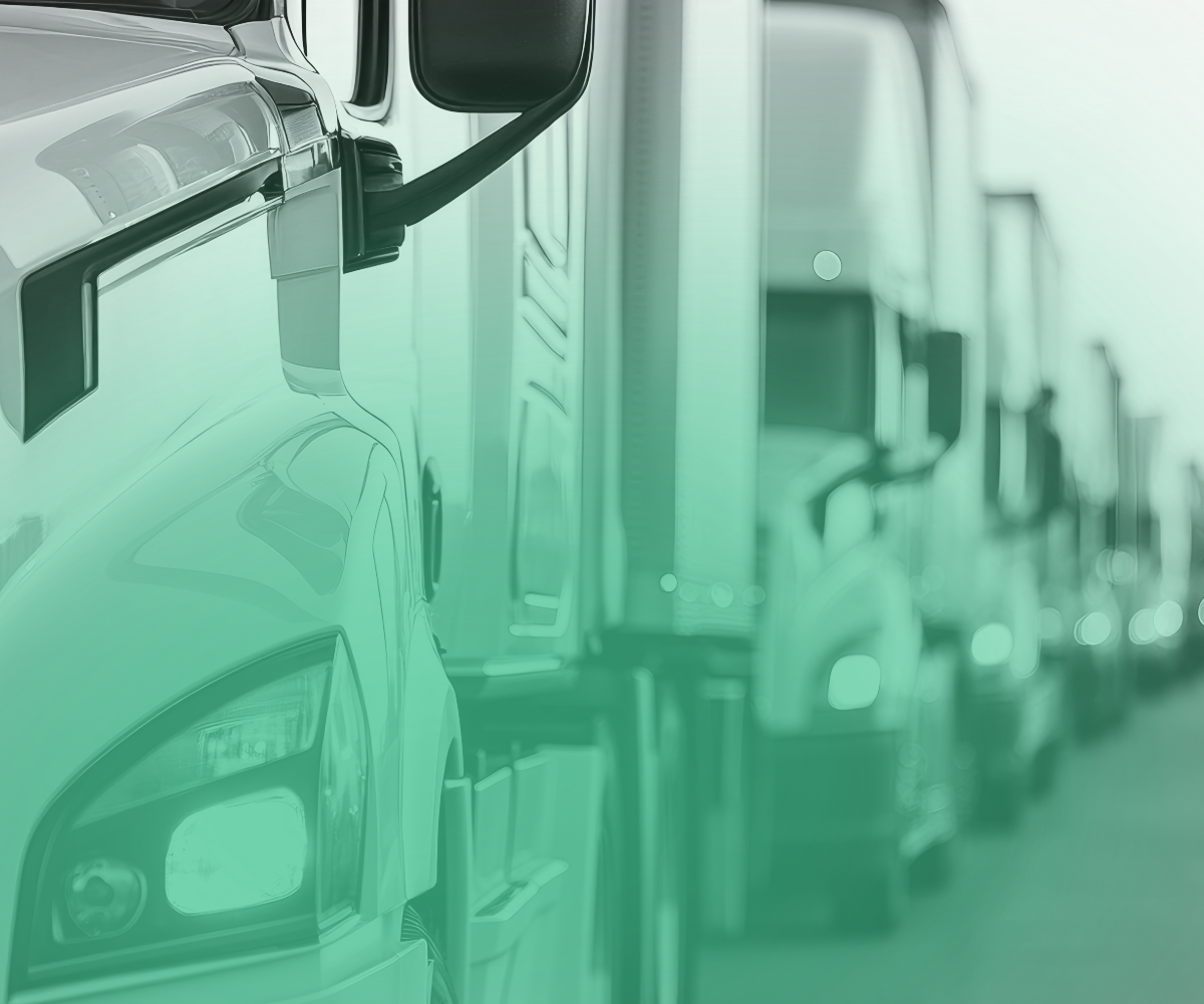 Freight trucks waiting at will call