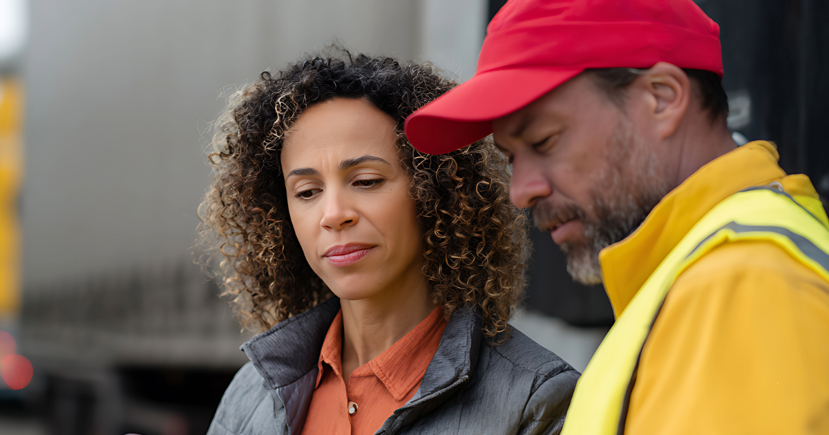 Verifying a truck driver